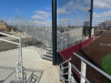 Elevated Aluminum Bleachers - 5 & 10 Row Options